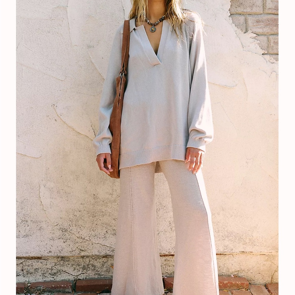 Free People Drea Flare Sweater set